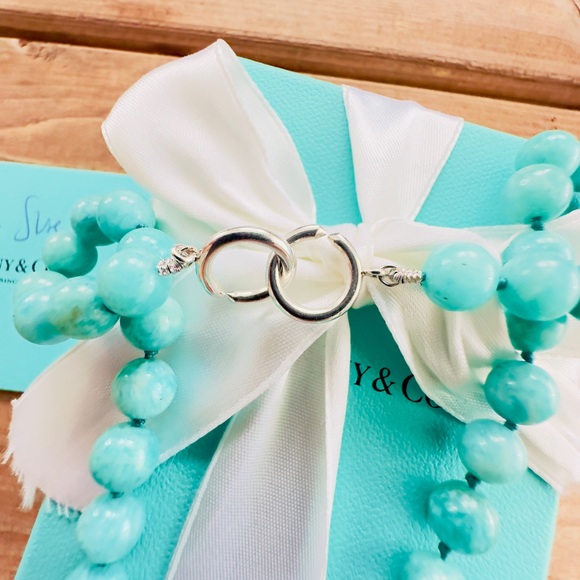 ❤️TIFFANY & CO Amazonite Bead Strand Necklace❤️ - Picture 6 of 8